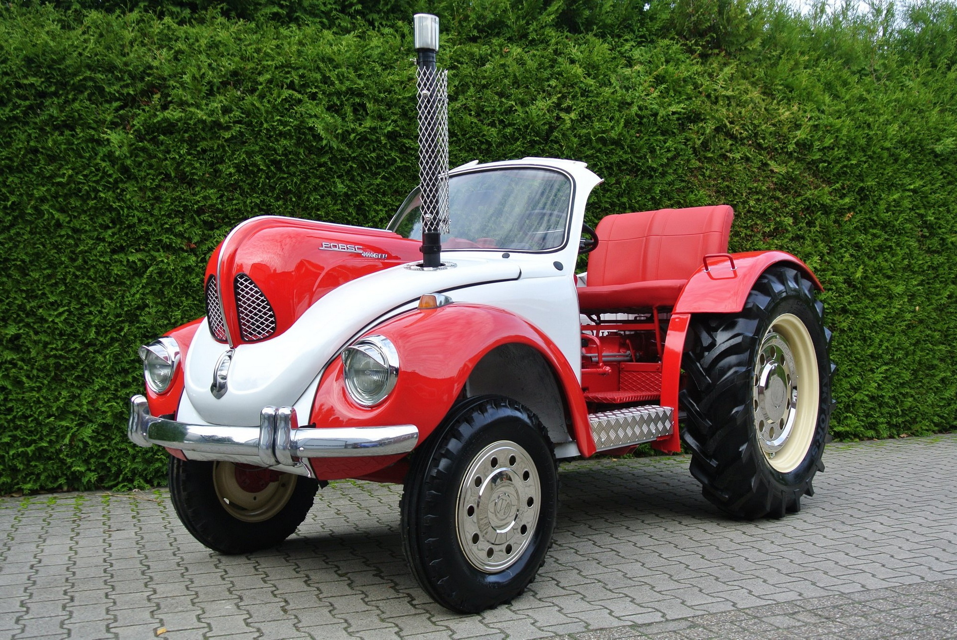 Porsche-Tractor-With-VW-Beetle-Body-2